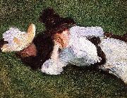 John Singer Sargent Two Girls Lying on the Grass china oil painting artist